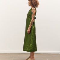 Cawley Silk Dupion Long Erika Dress, Bottle