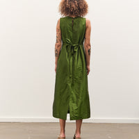 Cawley Silk Dupion Long Erika Dress, Bottle