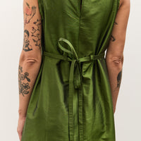 Cawley Silk Dupion Long Erika Dress, Bottle