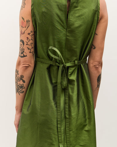 Cawley Silk Dupion Long Erika Dress, Bottle