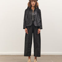 Cawley Silk Dupion Luna Trouser with Trim, Black
