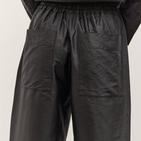 Cawley Silk Dupion Luna Trouser with Trim, Black