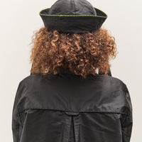 Cawley Silk Dupion Sailor Hat with Trim, Black