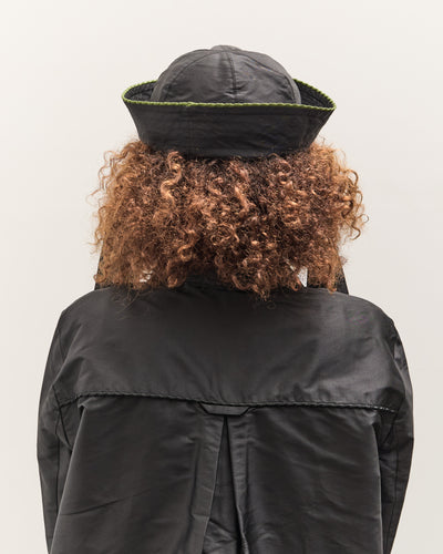 Cawley Silk Dupion Sailor Hat with Trim, Black
