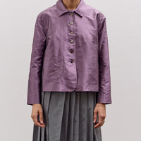 Cawley Silk Dupion Lillie Jacket, Prune