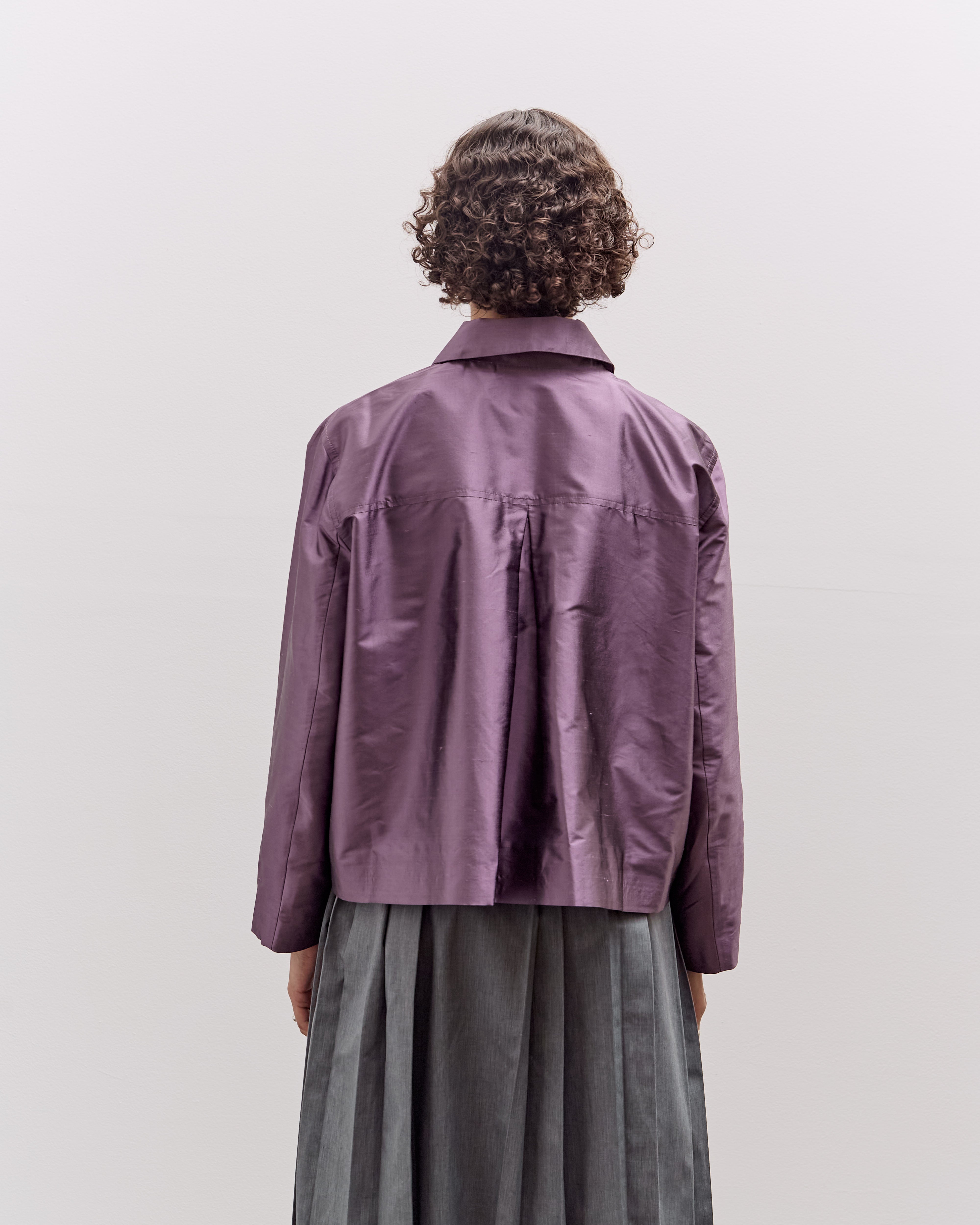 Cawley Silk Dupion Lillie Jacket, Prune – Glasswing