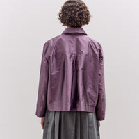 Cawley Silk Dupion Lillie Jacket, Prune