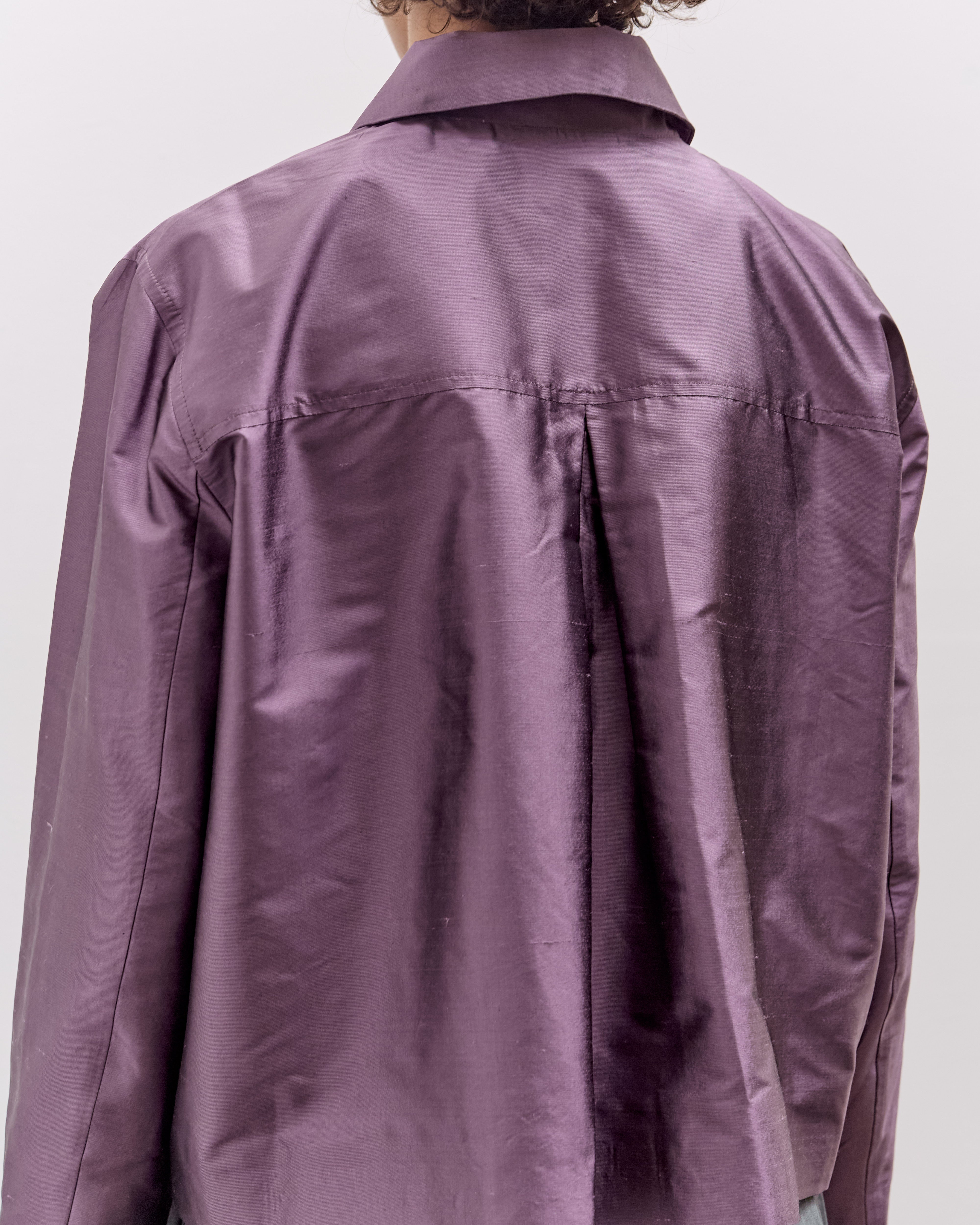 Cawley Silk Dupion Lillie Jacket, Prune – Glasswing