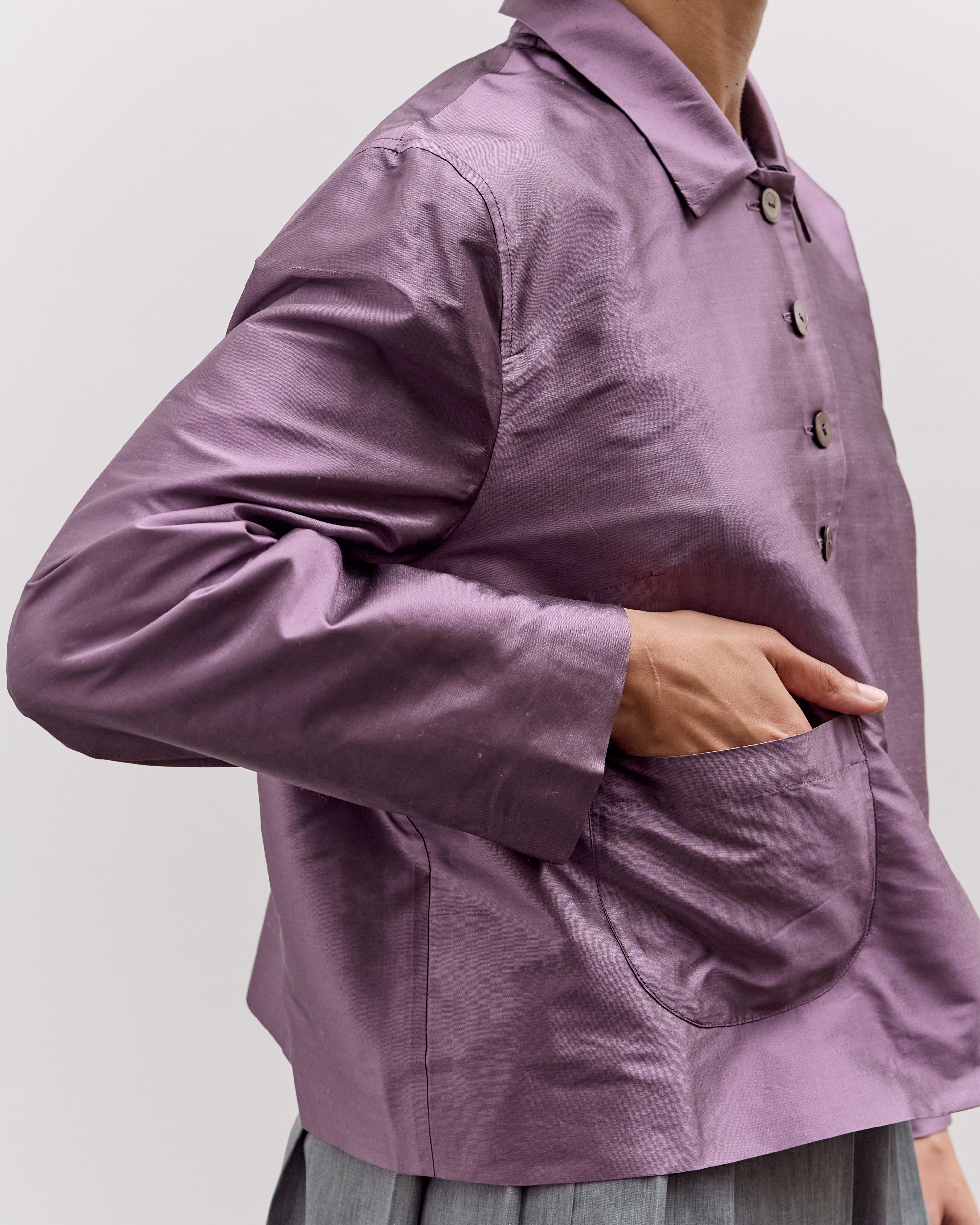 Cawley Silk Dupion Lillie Jacket, Prune – Glasswing