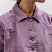 Cawley Silk Dupion Lillie Jacket, Prune