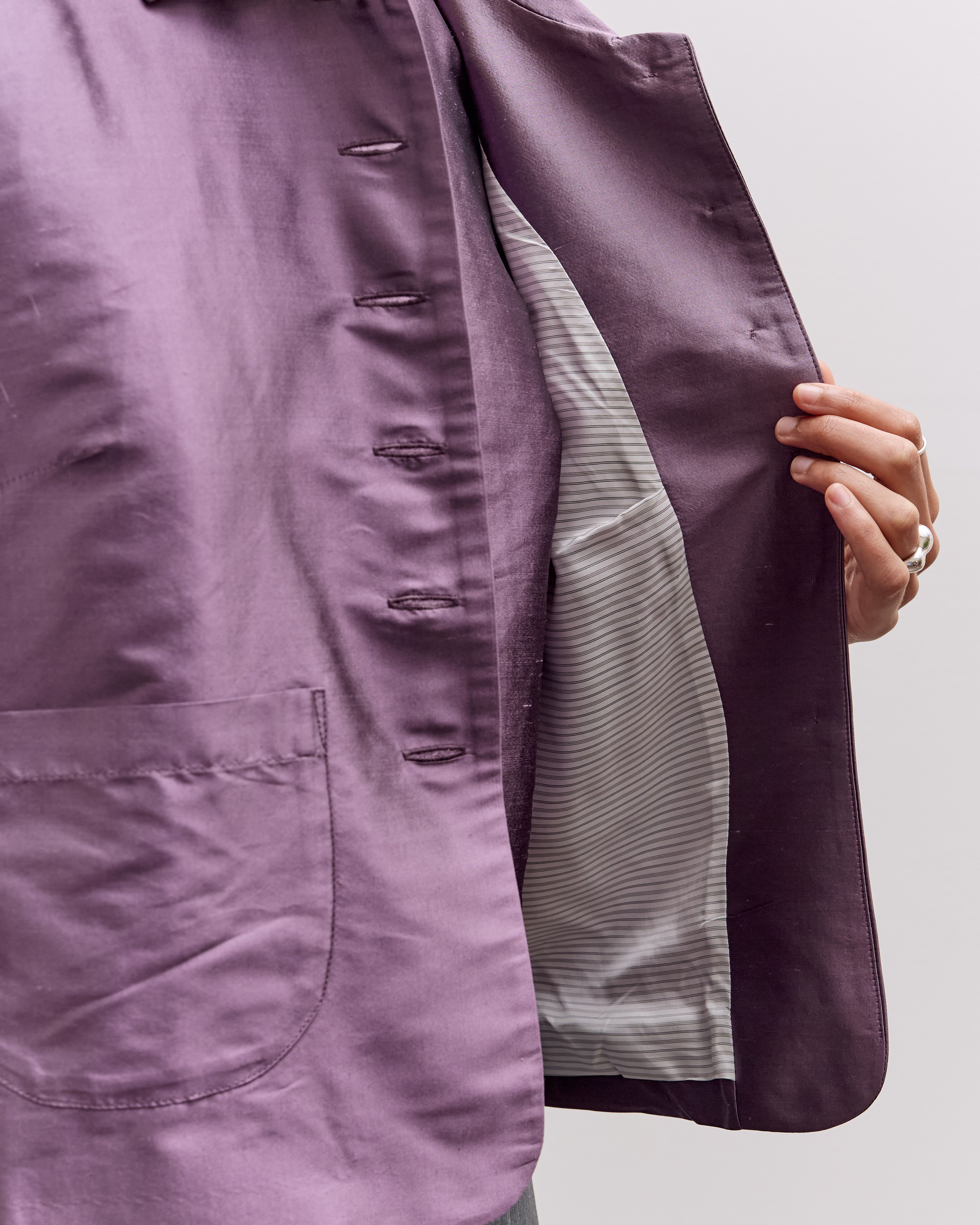 Cawley Silk Dupion Lillie Jacket, Prune – Glasswing