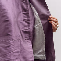 Cawley Silk Dupion Lillie Jacket, Prune