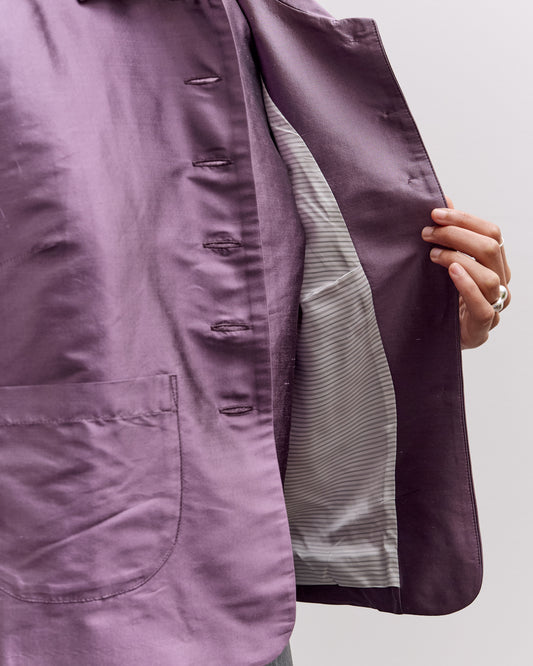 Cawley Silk Dupion Lillie Jacket, Prune