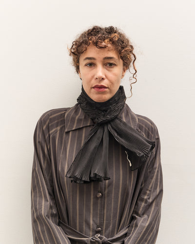Cawley Silk Organza Scarf, Black