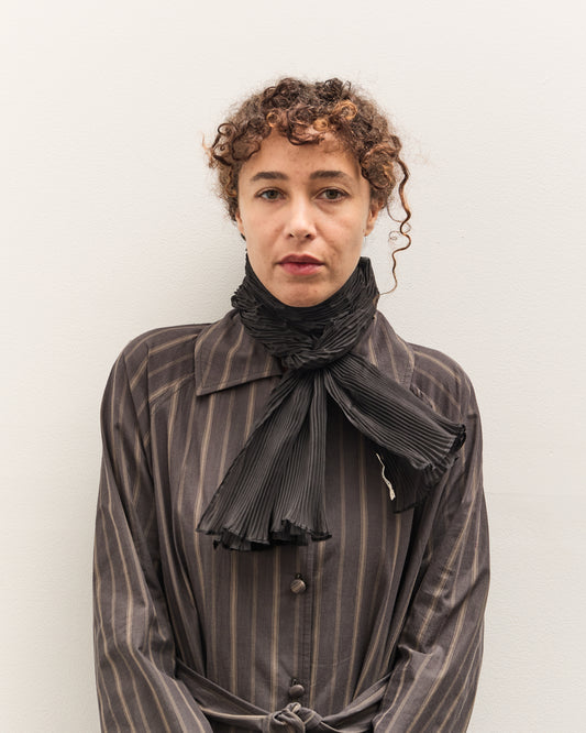 Cawley Silk Organza Scarf, Black