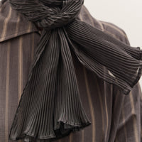 Cawley Silk Organza Scarf, Black