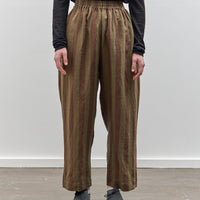 Cawley Striped Luna Trouser, Forest/Chocolate