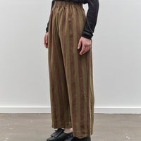 Cawley Striped Luna Trouser, Forest/Chocolate