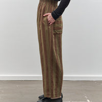 Cawley Striped Luna Trouser, Forest/Chocolate