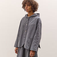 Cawley Reeva Hooded Shirt, Navy Stripe