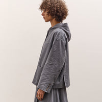 Cawley Reeva Hooded Shirt, Navy Stripe