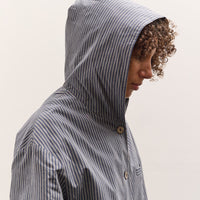 Cawley Reeva Hooded Shirt, Navy Stripe