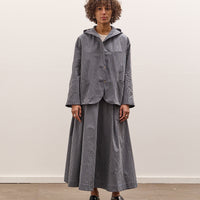 Cawley Longline Stevie Skirt, Navy Stripe