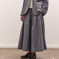 Cawley Longline Stevie Skirt, Navy Stripe