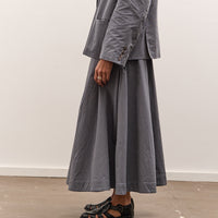 Cawley Longline Stevie Skirt, Navy Stripe