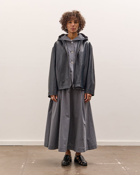 Cawley Women's Hoodie, Navy Leather