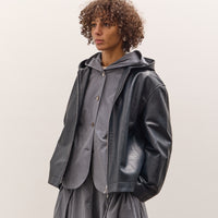 Cawley Women's Hoodie, Navy Leather