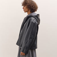 Cawley Women's Hoodie, Navy Leather