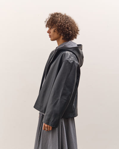 Cawley Women's Hoodie, Navy Leather