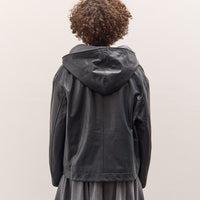 Cawley Women's Hoodie, Navy Leather