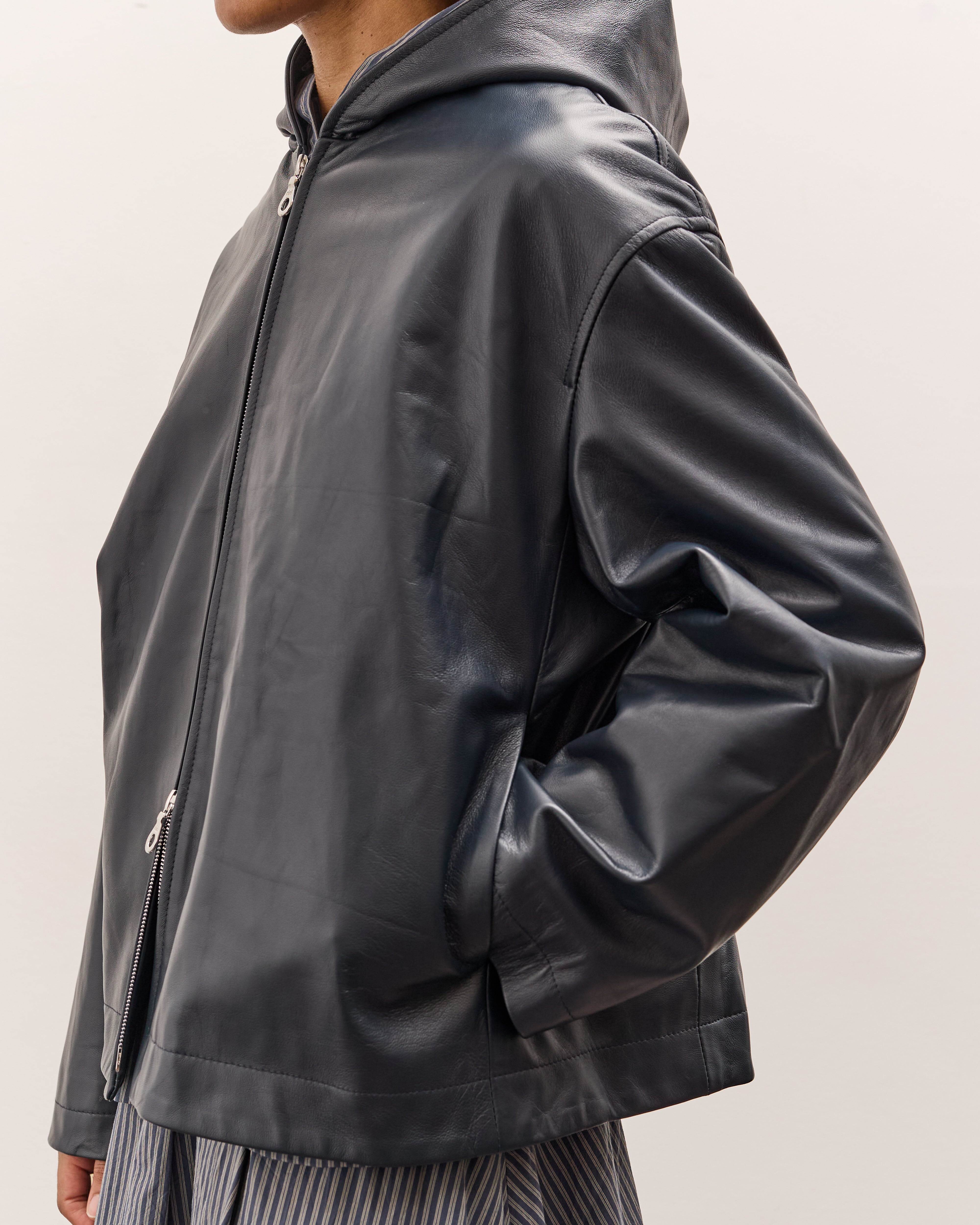 Cawley Women's Hoodie, Navy Leather – Glasswing