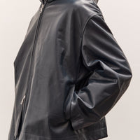 Cawley Women's Hoodie, Navy Leather