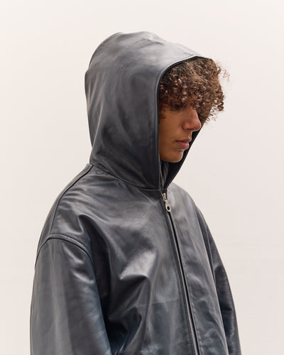 Cawley Women's Hoodie, Navy Leather