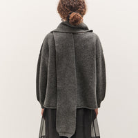 Cawley Wrap Neck Pullover Sweater, Slate