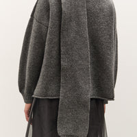 Cawley Wrap Neck Pullover Sweater, Slate