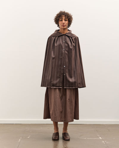Colbo Cape, Navy / Brown Stripe