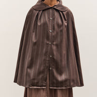 Colbo Cape, Navy / Brown Stripe