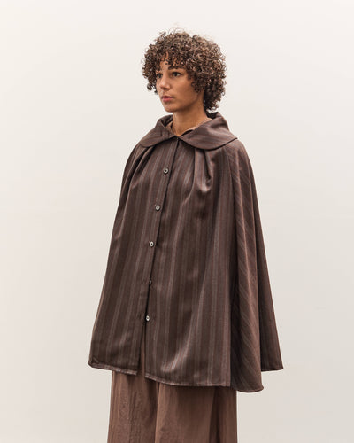 Colbo Cape, Navy / Brown Stripe
