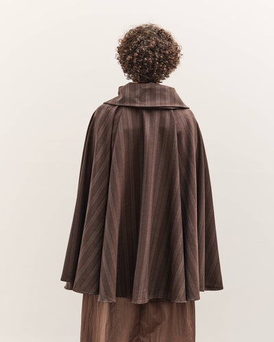 Colbo Cape, Navy / Brown Stripe