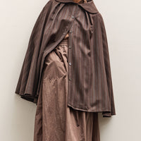 Colbo Cape, Navy / Brown Stripe