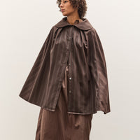 Colbo Cape, Navy / Brown Stripe