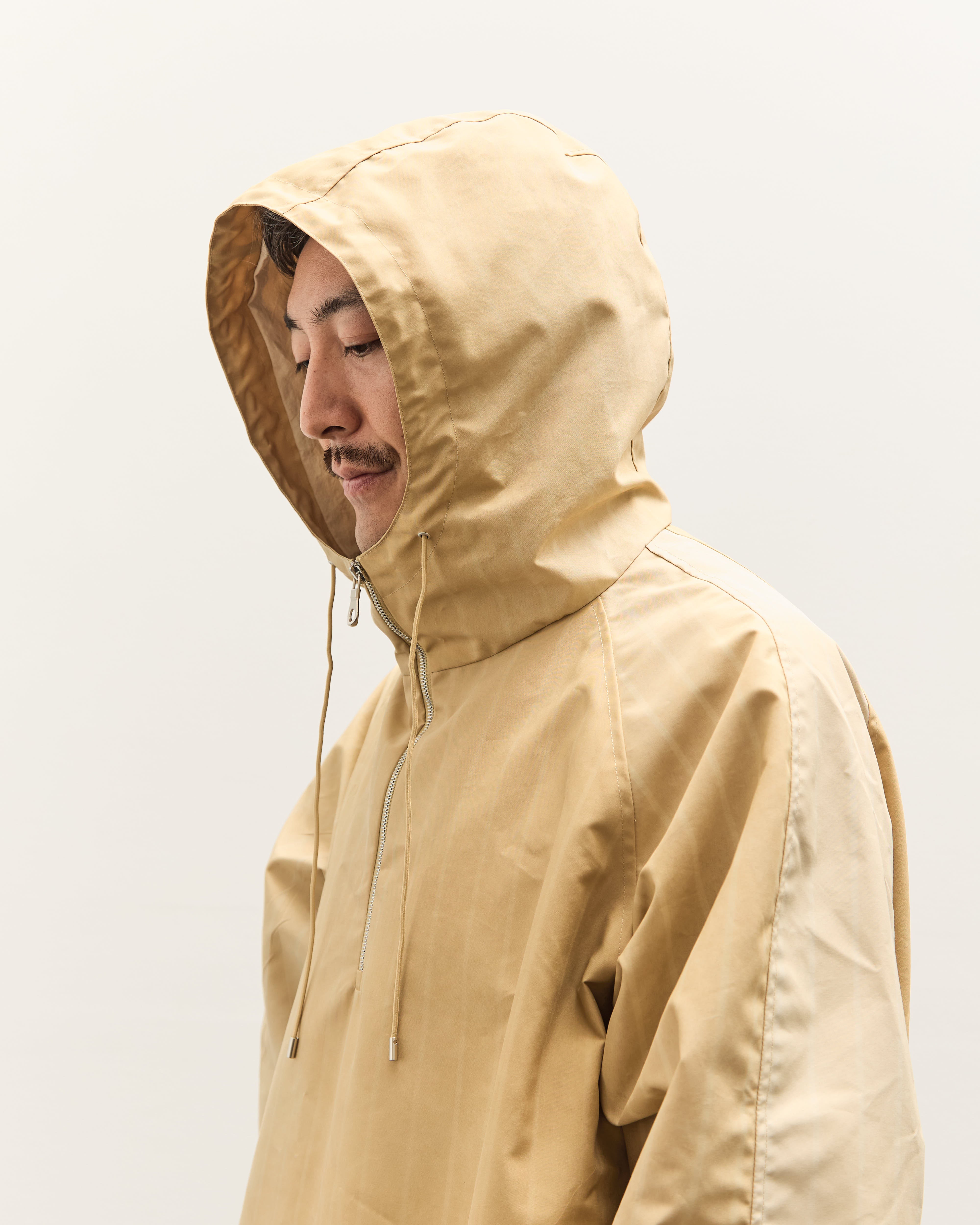 Colbo Hooded Raglan Parka Unisex, Washed Yellow Stripe – Glasswing