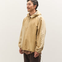 Colbo Hooded Raglan Parka Unisex, Washed Yellow Stripe
