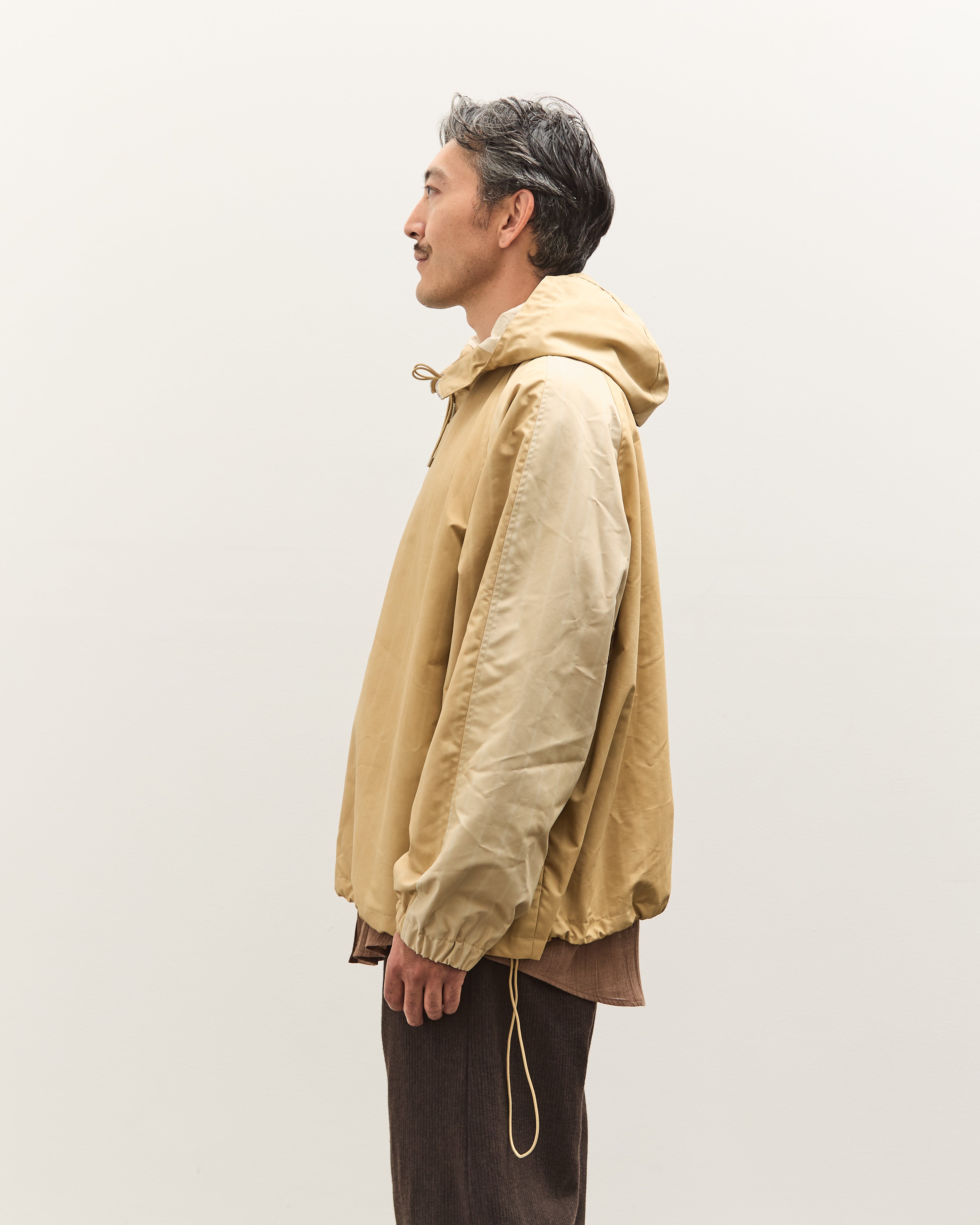 Colbo Hooded Raglan Parka Unisex, Washed Yellow Stripe – Glasswing