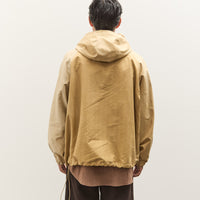 Colbo Hooded Raglan Parka Unisex, Washed Yellow Stripe