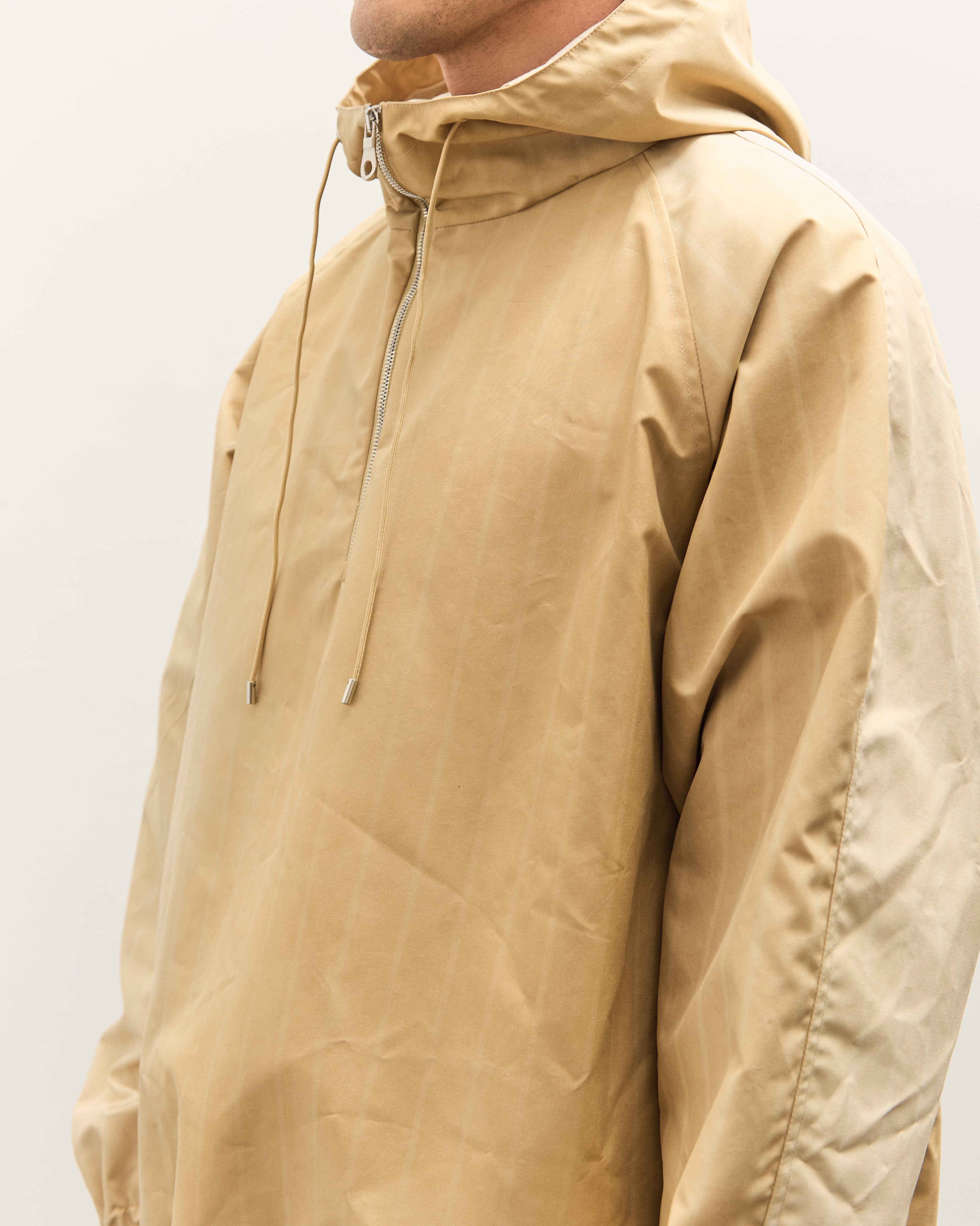 Colbo Hooded Raglan Parka Unisex, Washed Yellow Stripe – Glasswing